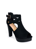 Tacon Negro con plataforma Levely90 - Black heel with platform Lovely90