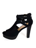 Tacon Negro con plataforma Levely90 - Black heel with platform Lovely90