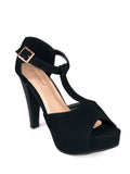 Tacon Negro con plataforma Table1 - Black heel with platform Table 1