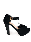 Tacon Negro con plataforma Table1 - Black heel with platform Table 1