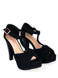 Tacon Negro con plataforma Table1 - Black heel with platform Table 1