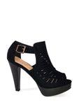 Tacon Negro con plataforma Table 6 - Black heel with platform Table 6