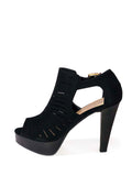 Tacon Negro con plataforma Table 6 - Black heel with platform Table 6