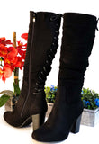 Bota de tacon negra Sophie30 - Black Heeled Boot Sophie 30