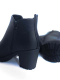 Botin negro de tacon Skettle 77 - Black Ankle Boot Skettle 77
