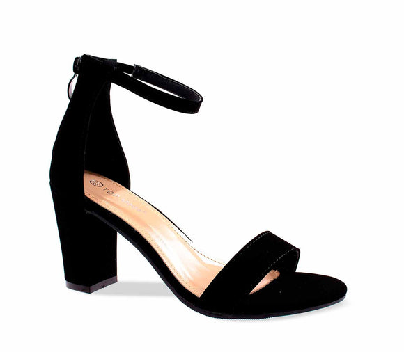 Tacón negro de gamuza Hanna1 - Black heel Hanna 1