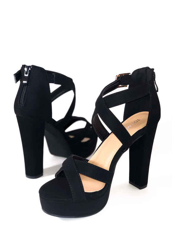 Tacon Negro con plataforma Levely86 - Black heel with platform Lovely86