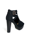 Tacon Negro con plataforma Levely90 - Black heel with platform Lovely90